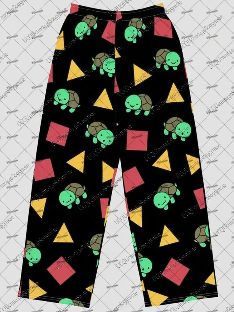 KPop Demon Hunters Zoeyh Same Style Choo Pajamas Pants Hot Sale KPop Demon Hunters Long Pants For Men Women's Pajamas Trousers