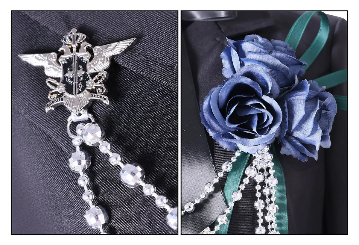 Black Butler: Ciel Phantomhive Cosplay Costume Elegant Victorian Gothic Devil Uniform for Anime Conventions Carnival Theme Partie
