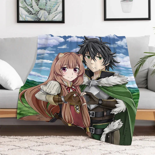 The Rising of the Shield: Hero Warm Bed Fleece Custom Nap Home Fluffy Soft Blankets King Size Microfiber Bedding