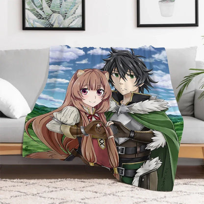 The Rising of the Shield: Hero Warm Bed Fleece Custom Nap Home Fluffy Soft Blankets King Size Microfiber Bedding