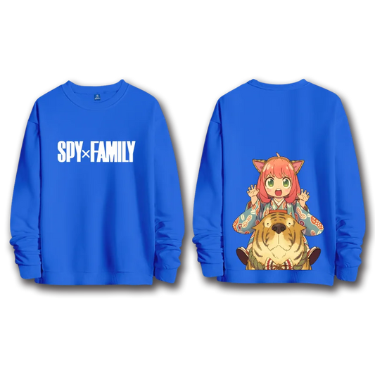 Spy x Family: anime sweatshirts  women's round neck top couple round neck hoodie couple loose casual fashion