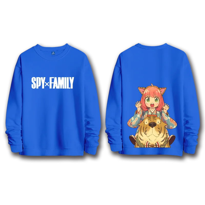Spy x Family: anime sweatshirts  women's round neck top couple round neck hoodie couple loose casual fashion