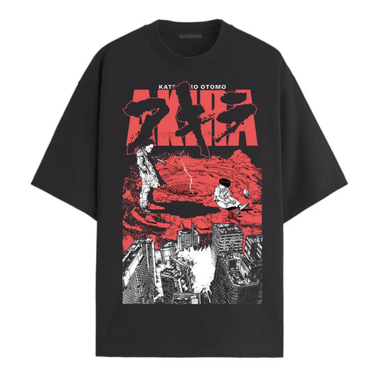 Akira: Manga T-shirt  Women Anime Neo Tokyo  Movie Science Fiction Shotaro Kaneda Y2K TOP Tshirt Washed Vintage T Shirts Male Top