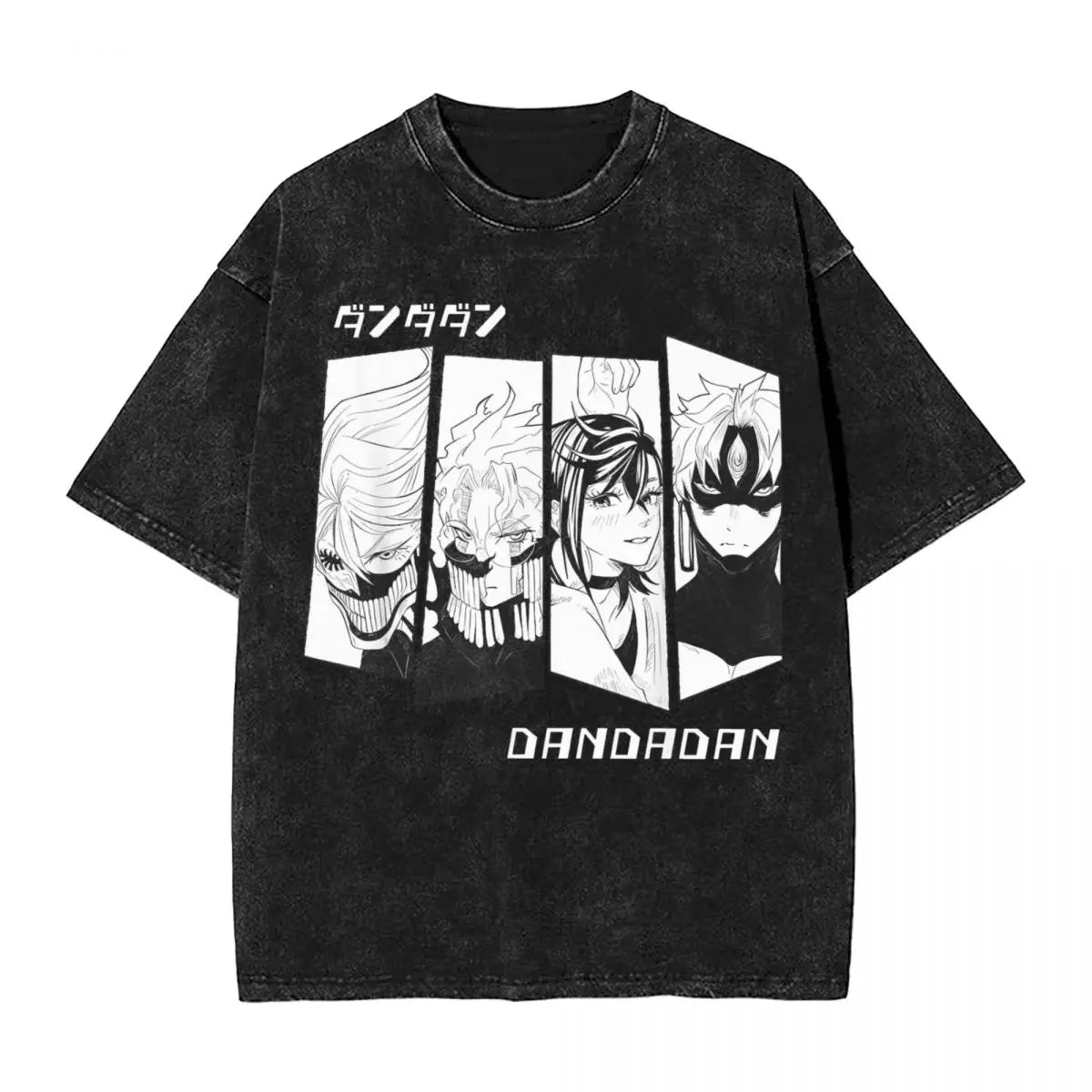 Dandadan: Arth Ken  T Shirts Hip Hop Washed 100% Cotton Harajuku T-Shirt Retro for Men Women Tops Streetwear