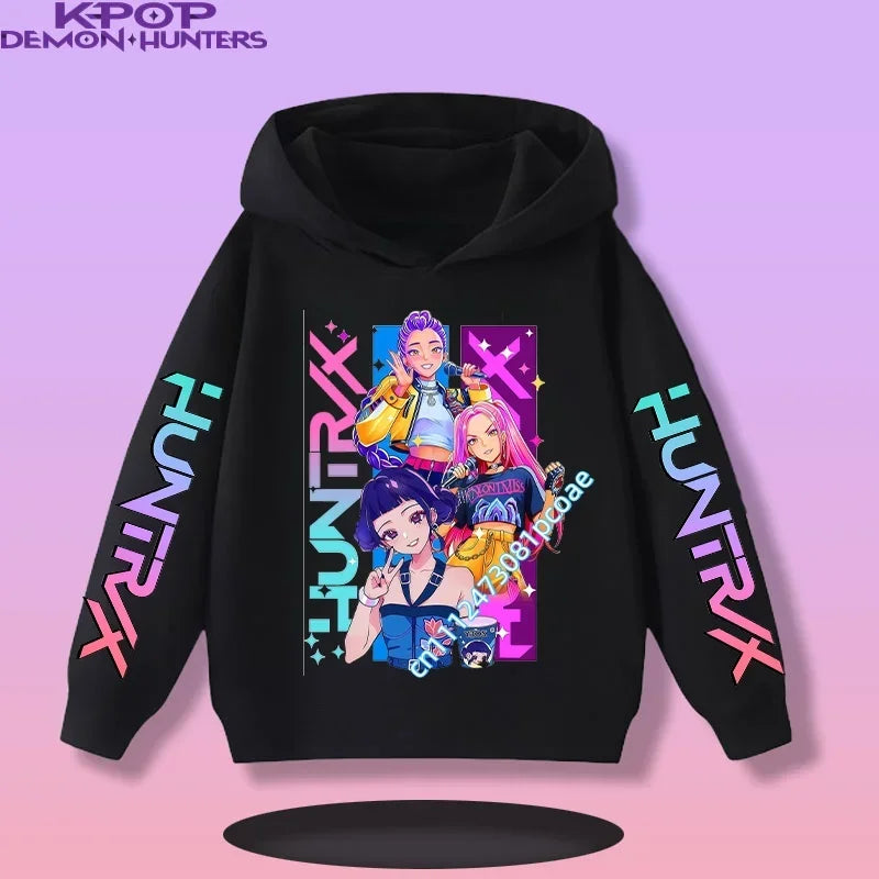 KPop Demon Hunters:  Children's Sweatshirt Girls' Clothes Girls' Sweatshirt New Fall and Winter New Cute Fashion Hoodie