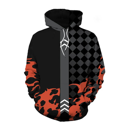 Demon Slaye:r Kimetsu No Yaiba 3D Hoodie Sweatshirts Demon Slayer Agatsuma Zenitsu Tomioka Giyuu Cosplay Men Coat Outfit