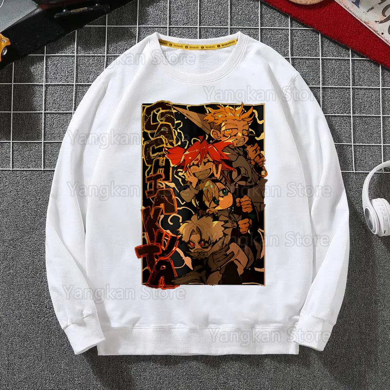 Gachiakuta: Tome Anime Hoodies Sweatshirts Hooded Boys Men/women Classic Cartoon printed Clothes Custom