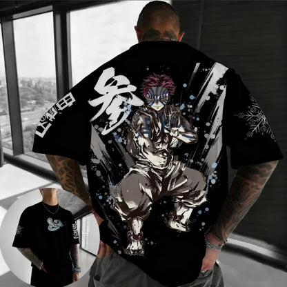 Demon Slayer: Anime Printed Men, Women T-shirt Casual Fashion Harajuku Style Street Wear Y2K