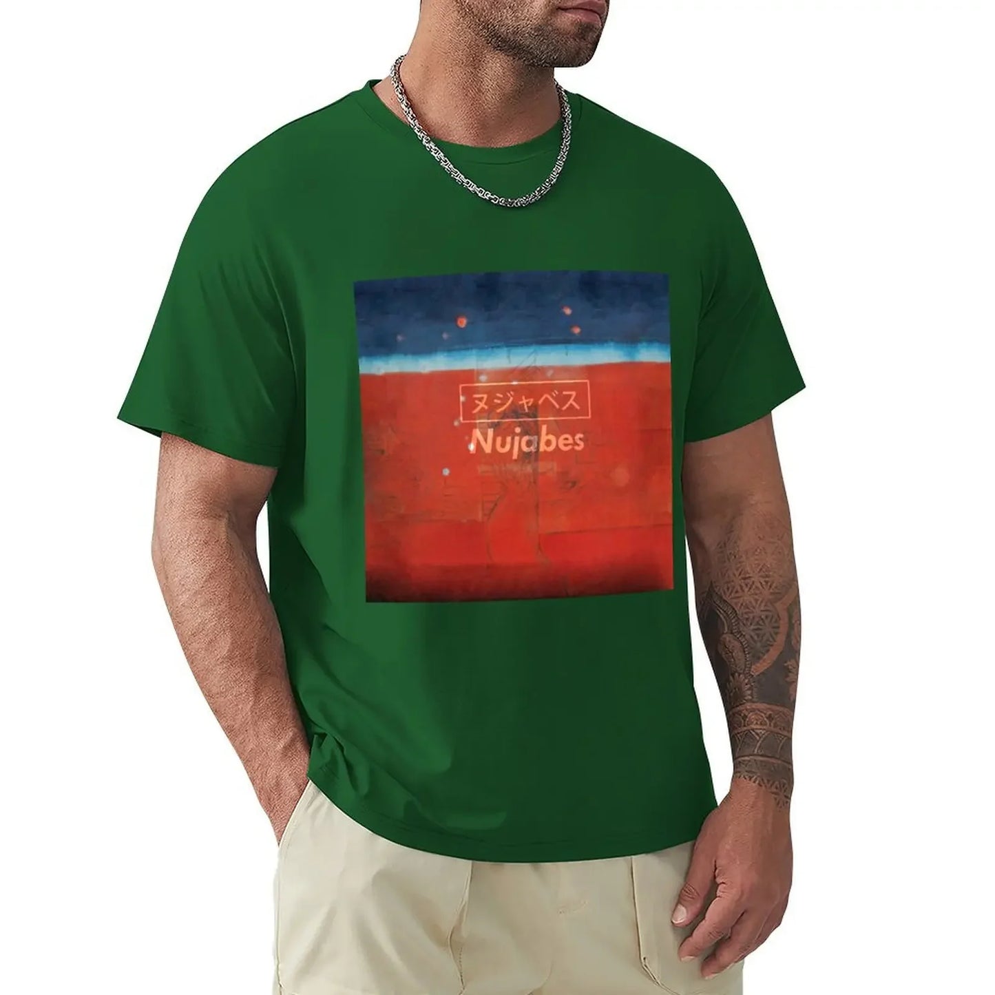 Samurai Champloo: Nujabes Modal Soul ヌジャベス T-Shirt Blouse custom shirt cotton graphic tees compression shirt men