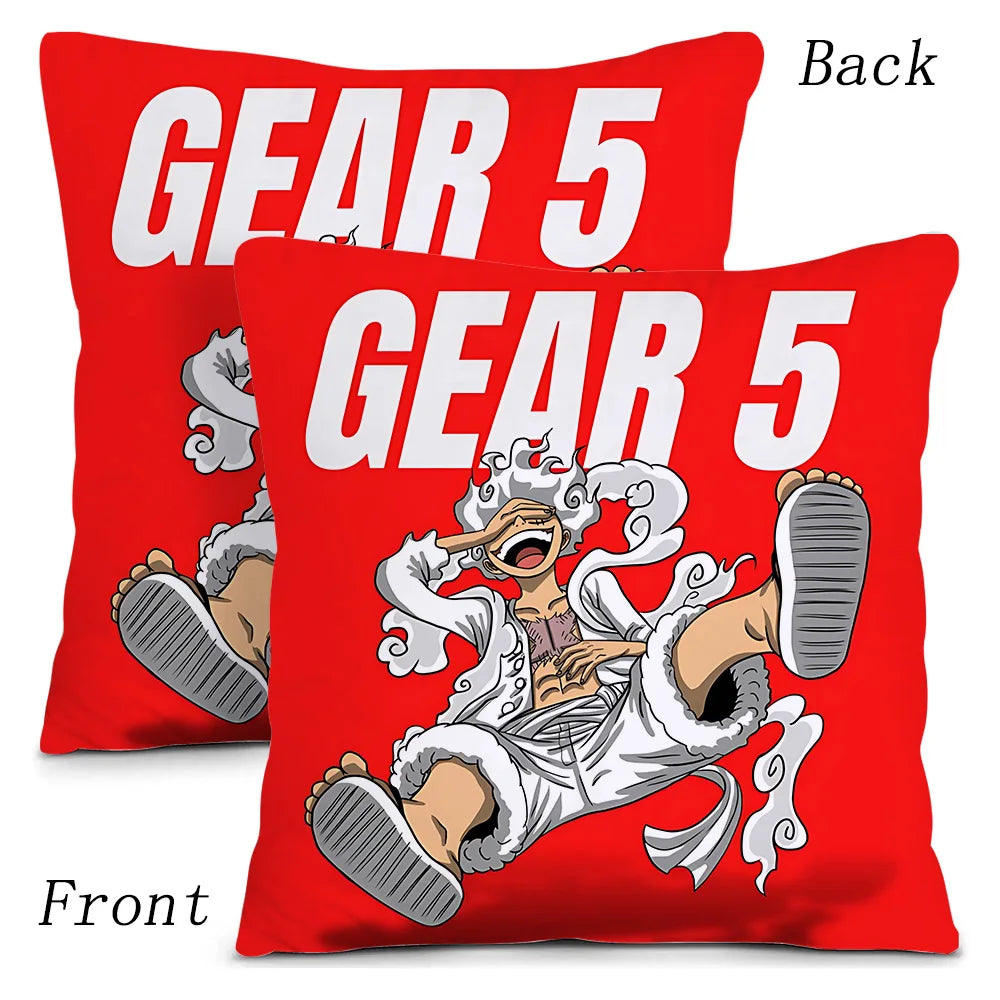 One Piece: Pillow Covers Sofa Decorative Home Double-sided Printing Short Plush Cute Cushion Cover