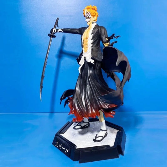 Bleach 35cm Ichigo Kurosaki Ichigo Figure Gk Action Figurine Pvc Statue Model