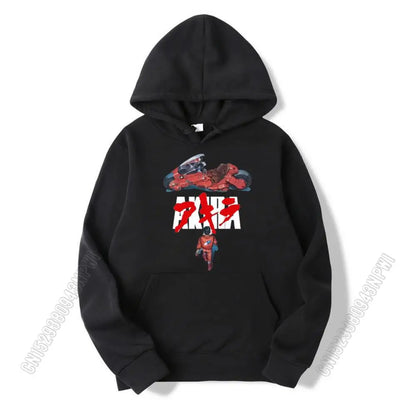 Akira: Synthwave Hoodie Sweatshirt 100% Hoodies Loose Fitness Style Hoody