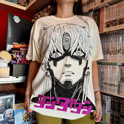DanDaDan: Evil Eye T-Shirt Japanese Anime Women Men Oversized Y2k Manga Funny Street Hip Hop High Quality Female Male Clothing