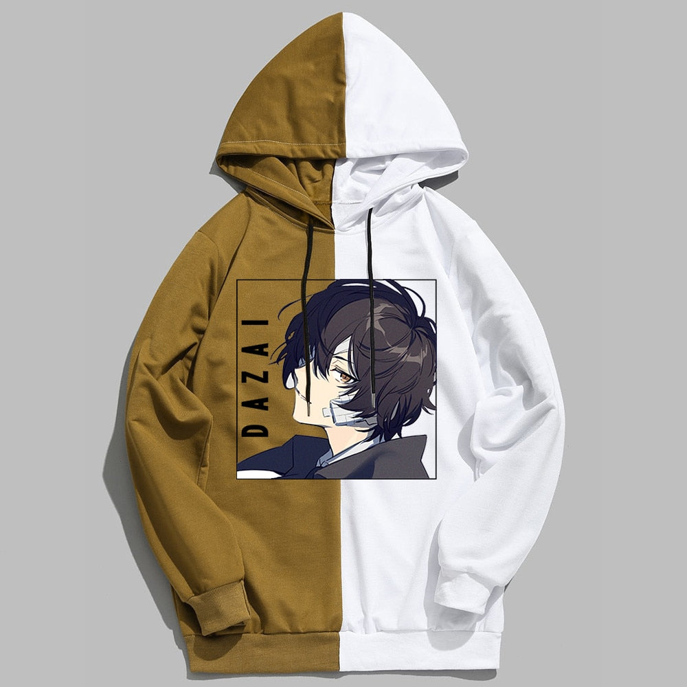 Bungo Stray Dogs: Dazai Hoodie Patchwork Plus (5 Colors)