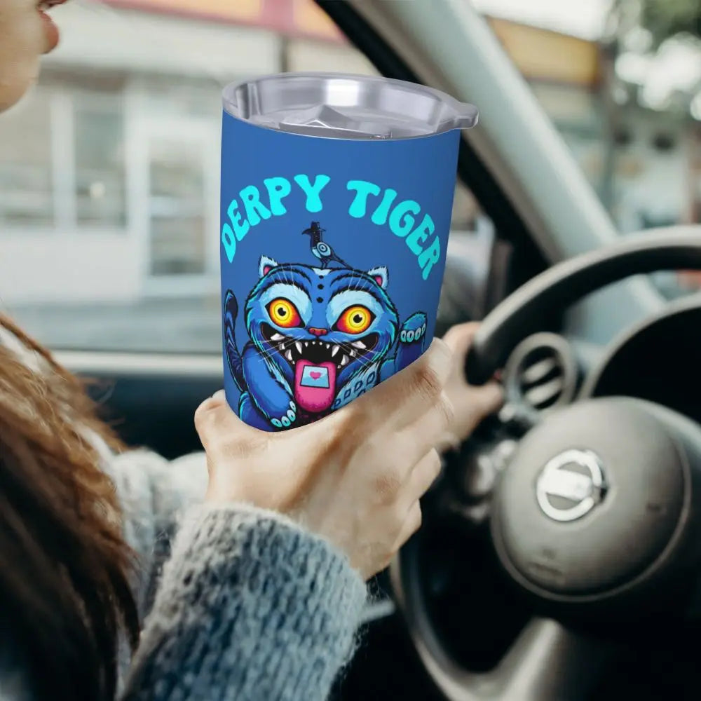 KPop Demon Hunters - Derpy  Insulated Tumbler with Lid Vacuum Thermal Mug Outdoor Travel Car Bottle Cup, 20oz