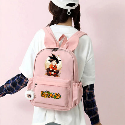 Dragon Ball: Backpack for Rucksack Rabbit Ears Casual School Bag Lunch Bag Birthday Gift Women Mochilas
