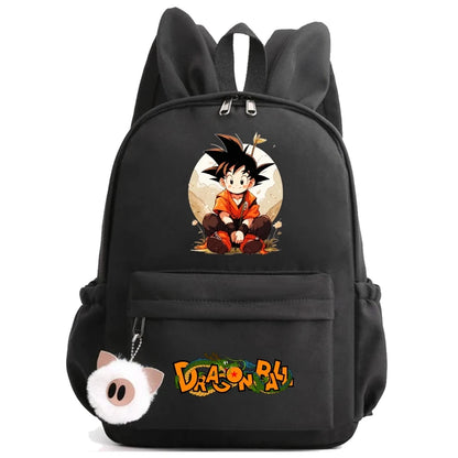 Dragon Ball: Backpack for Rucksack Rabbit Ears Casual School Bag Lunch Bag Birthday Gift Women Mochilas