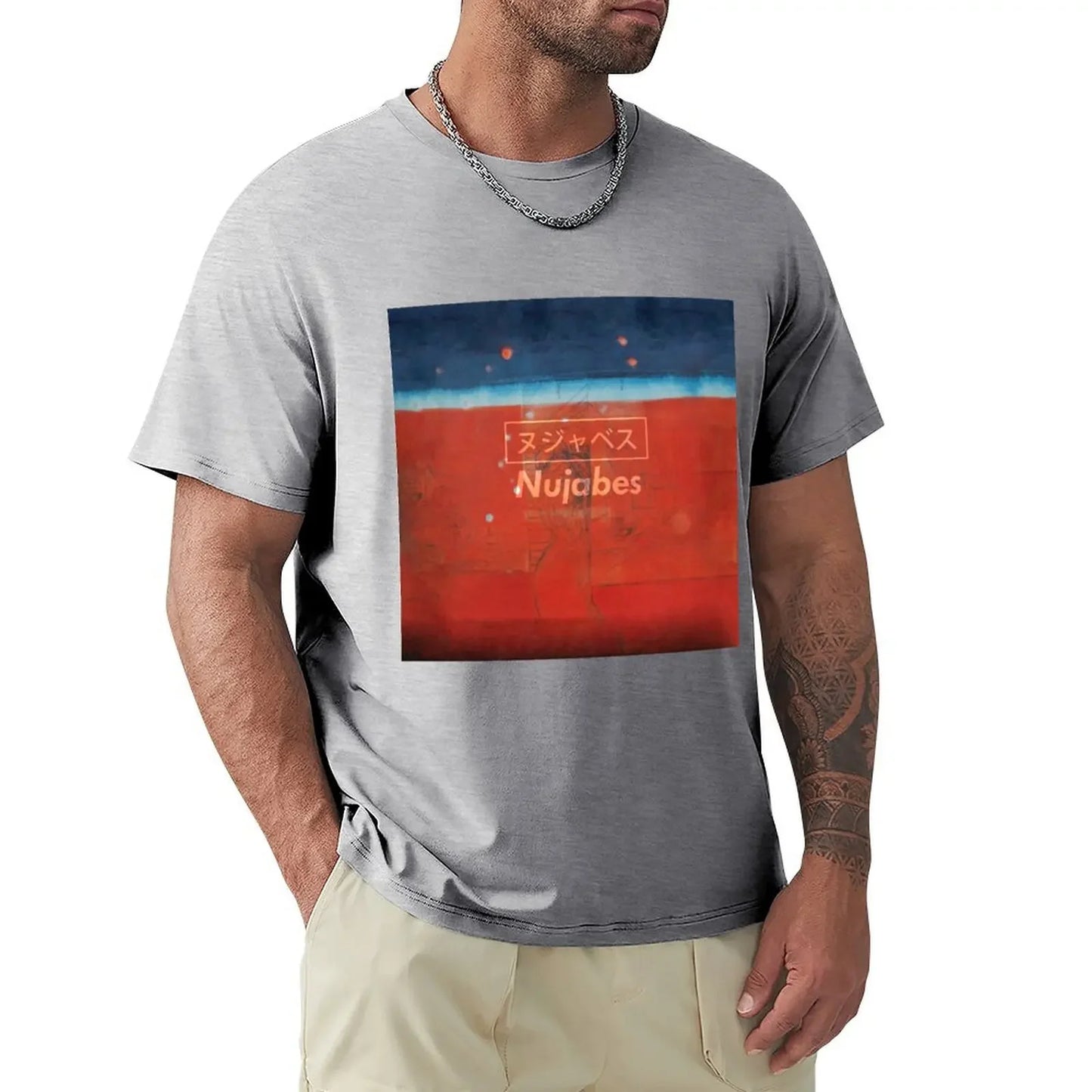Samurai Champloo: Nujabes Modal Soul ヌジャベス T-Shirt Blouse custom shirt cotton graphic tees compression shirt men