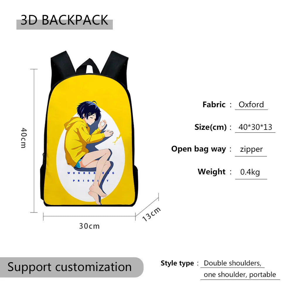 Yowamushi Pedal: Luxury Popular  3D Print 3pcs/Set pupil School Bags Laptop Daypack Backpack Inclined shoulder bag Pencil Case
