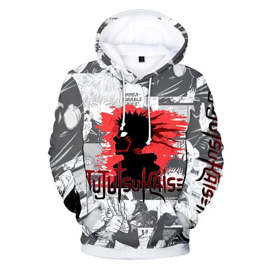 Jujutsu Kaisen: Itadori Yuji Fushiguro Megumi Satoru Ryomen Sukuna Hoodie Pullover Sweatshirt Anime Cosplay Jacket Coat Adult Youth