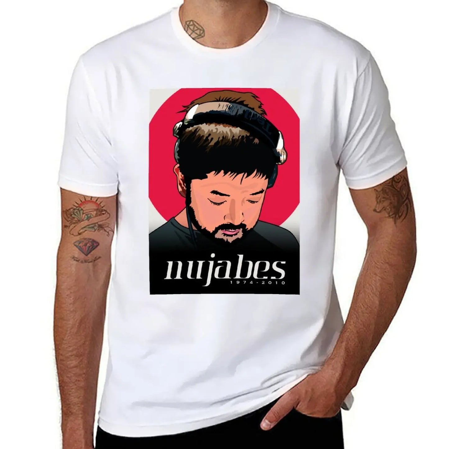 Samurai Champloo: Nujabes T-Shirt Retro Graphic Print T-Shirt