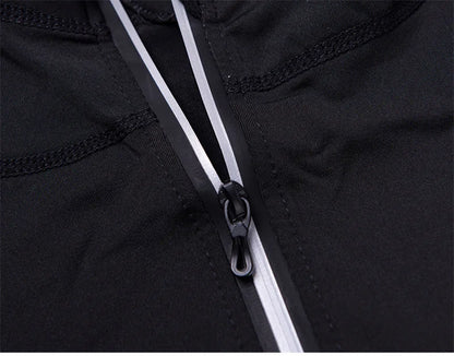 Baki: Print Fitness Running Jackets for Men Sports Athletic Hooded Coats Quick Dry Stretch Outwear Long Sleeve Zip Up Tops