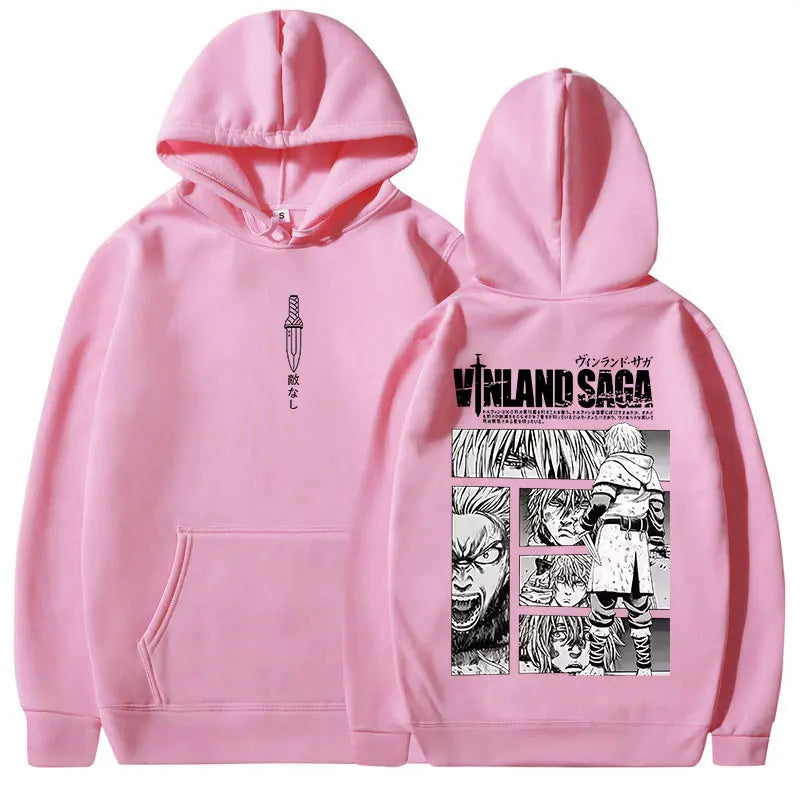Vinland Saga: Hoodies Manga Thorfinn Karlsefni Graphic Men's Women Clothing Hooded Sweatshirts Harajuku Oversized Pullovers