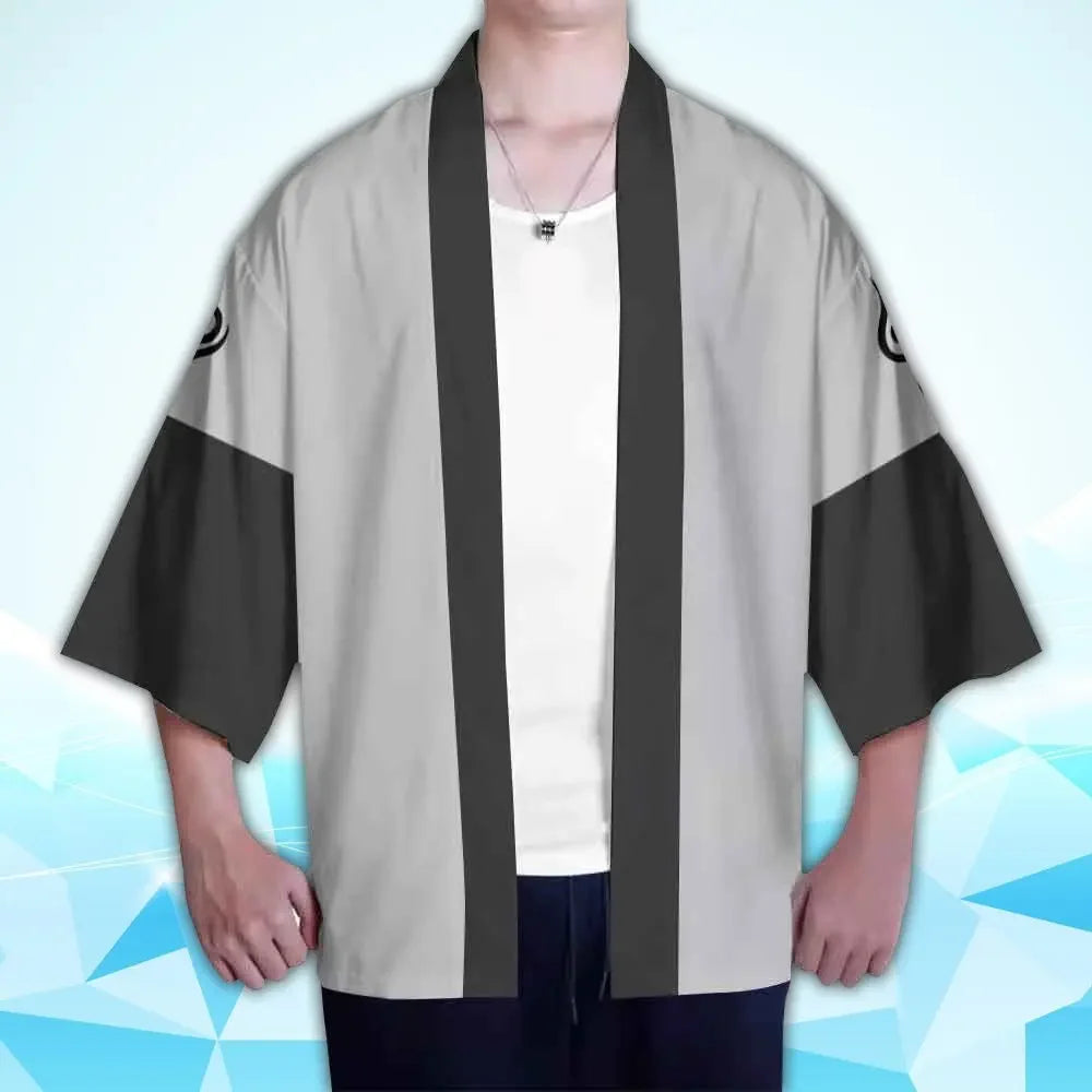 Naruto: Akatsuki Uzumaki Itachi Red Cloud Kimono Shirt Haori Yukata Printing Cosplay Robe Costume Christmas Festival Gifts