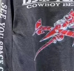 Cowboy Bebop: Long-sleeved Sweatshirt Vintage Saint Print Oversize High Quality Tops Clothing