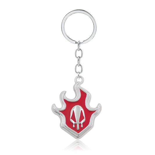 BLEACH: Thousand-Year Blood War Keychain Kurosaki Ichigo Zangetsu Double Blade Weapon Pendant Key Chain for Men Car Keyring Gift