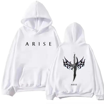 Solo Leveling: hoodie Hip Hop hoodie Vintage gothic pattern sweatshirt Manga Solo Leveling casual hoodie