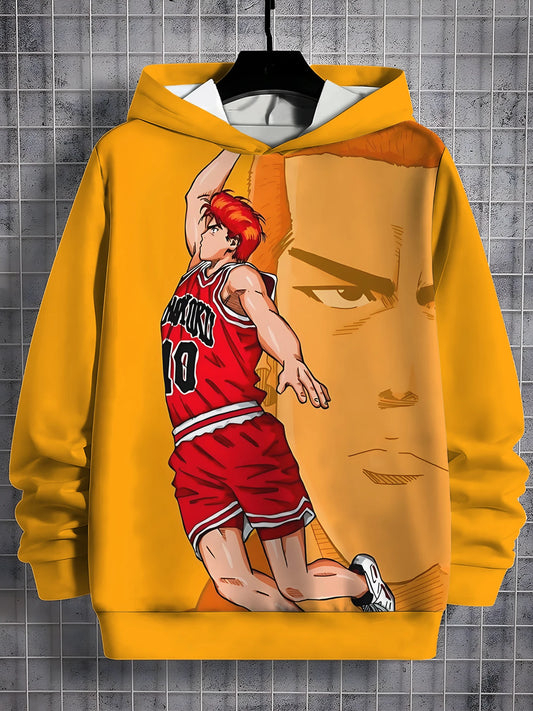 Slam Dunk: (KIDS) 3D Print All Seasons Children Casual Sweatshirt Cool Pullover Tops Unisex Clothes Boy Girl Hoodies