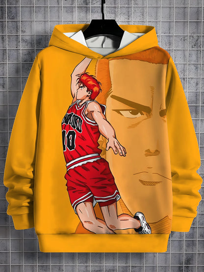 Slam Dunk: (KIDS) 3D Print All Seasons Children Casual Sweatshirt Cool Pullover Tops Unisex Clothes Boy Girl Hoodies