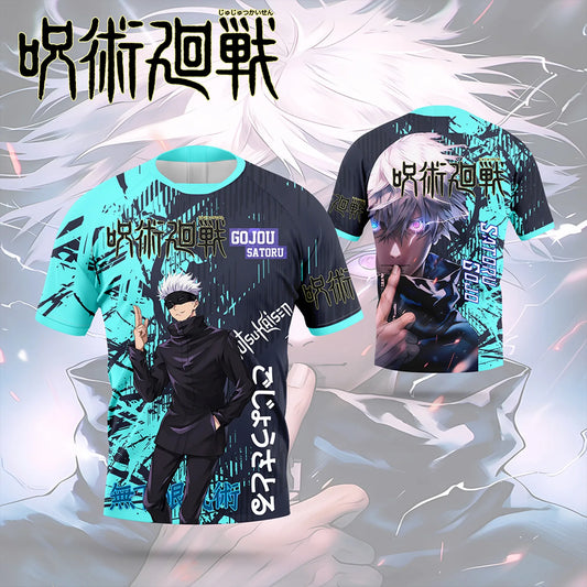 Jujutsu Kaisen: Bandai Anime Character-themed Jerseys Adult Kids Athleisure T-Shirts Summer Quick-drying Soft Lightweight Comfy