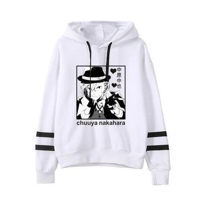 Bungo Stray Dogs: Hoodie Unisex Pocketless Sleeve Sweatshirt Men Women's Hoodie Harajuku Streetwear Japanese Manga