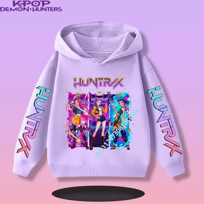 KPop Demon Hunters:  Children's Sweatshirt Girls' Clothes Girls' Sweatshirt New Fall and Winter New Cute Fashion Hoodie