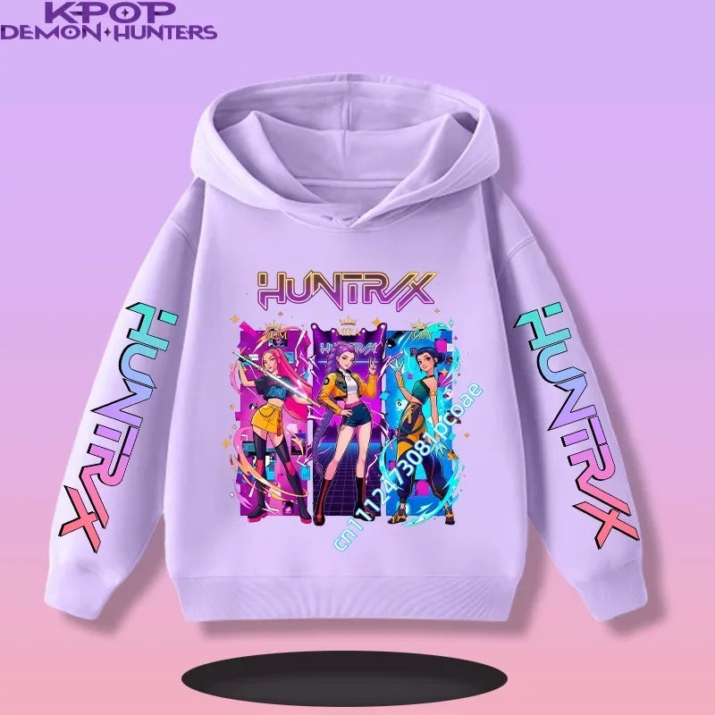 KPop Demon Hunters:  Children's Sweatshirt Girls' Clothes Girls' Sweatshirt New Fall and Winter New Cute Fashion Hoodie