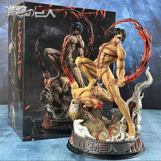 Attack On Titan: Figure The Armored Figures 29cm Titan Eren Jager Action Figurine Model Pvc GK Statue Ornament Toys Gifts