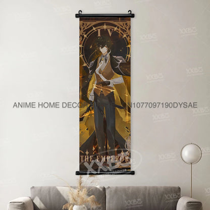 Genshin Impact: Posters Kamizato Ayaka Home Decor Klee Decorative Painting Barbara Scrolls Picture Arataki Itto Wall Artwork Sayu