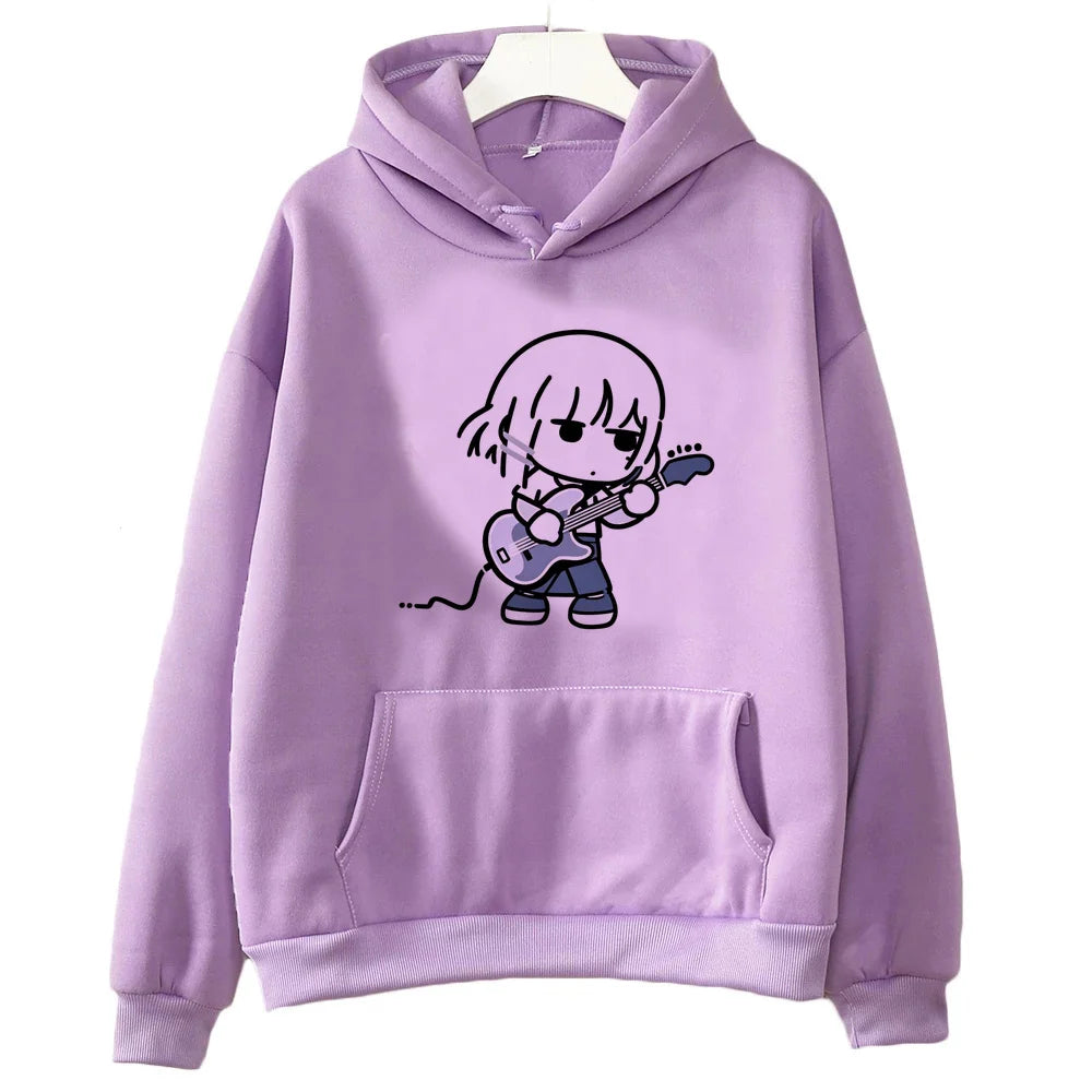 Bocchi the Rock:hoodies fashion tops cartoon 2026 cute harajuku Female Sport Coat