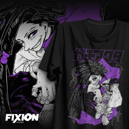 Gachiakuta: Loose Oversized Y2k Short Sleeve Anime T-Shirt Male Clothing Casual Heavy Cotton Top Tee