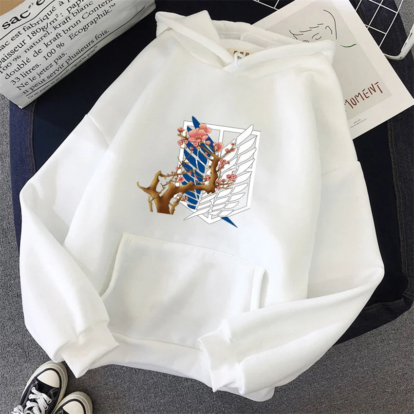 Attack On Titan: Hoodie Levi Graphic Hooded Clothes Autumn Warm Sweatshirt Harajuku Streetwear Tops