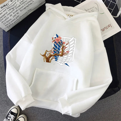 Attack On Titan: Hoodie Levi Graphic Hooded Clothes Autumn Warm Sweatshirt Harajuku Streetwear Tops