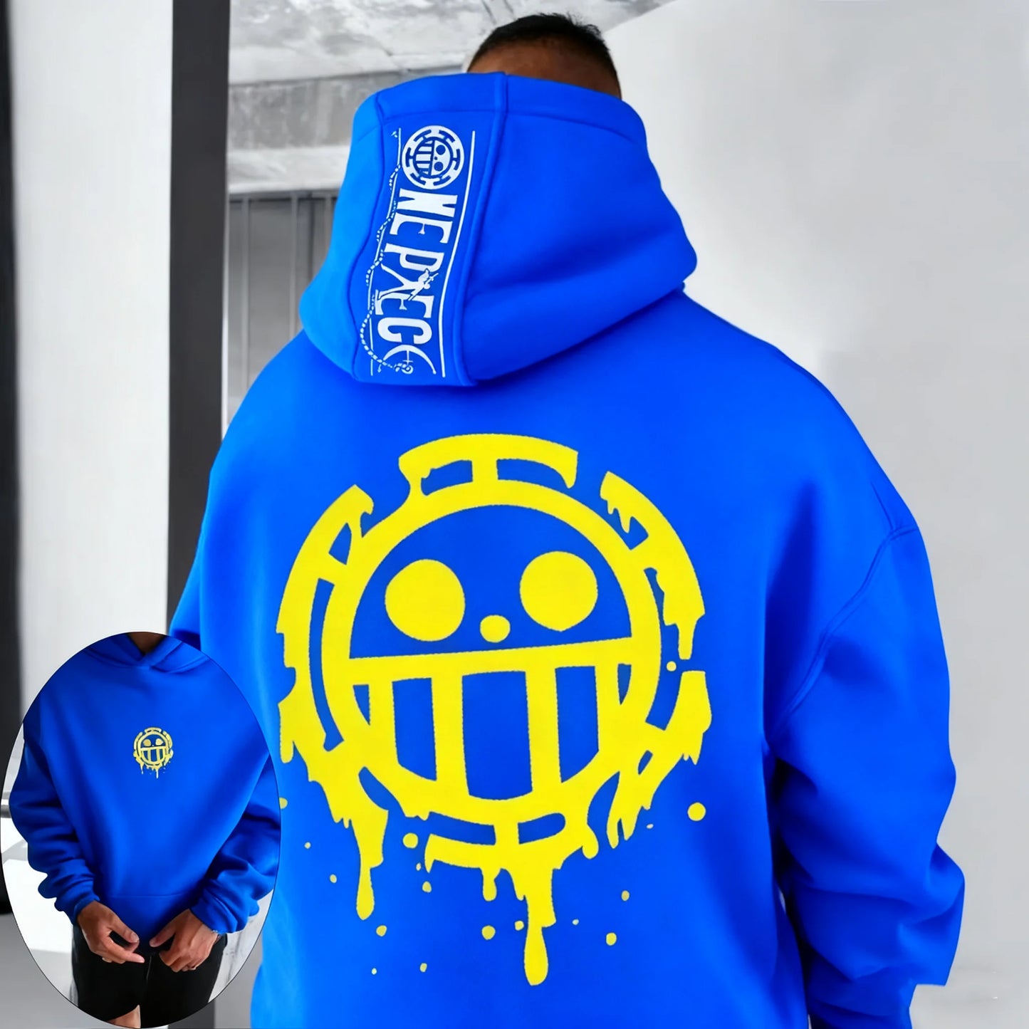 One PIece: Hoodie Sweater Trafalgar Law Japan Anime Summer Autumn New Boys Children's Long Sleeve Parent-Child Wear