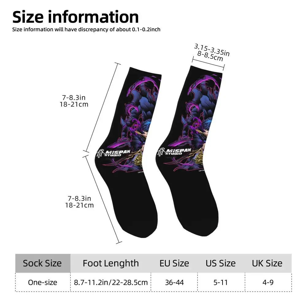 Solo Leveling: Sung jinwoo Shadow Monarch Socks,Leisure Beautiful printing Suitable for all seasons Dressing Gifts
