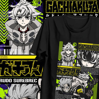 Gachiakuta: Loose Oversized Y2k Short Sleeve Anime T-Shirt Male Clothing Casual Heavy Cotton Top Tee