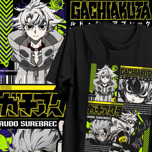 Gachiakuta: Loose Oversized Y2k Short Sleeve Anime T-Shirt Male Clothing Casual Heavy Cotton Top Tee