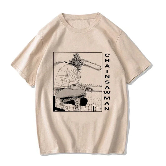 Chainsaw Man:  T Shirt Cartoon Pochita T-shirt Makima Harajuku Graphic Tees Clothing Tops Tshirt Manga