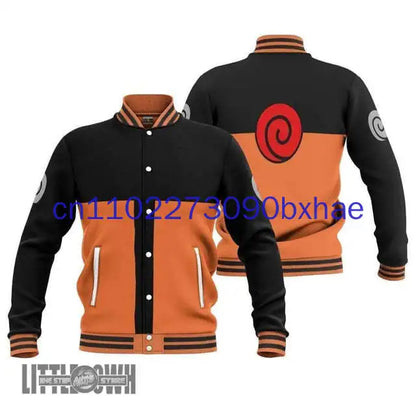 Naruto: 2025 Spring and Autumn New Baseball Jacket 3D Printed Anime Street Fashion Jacket