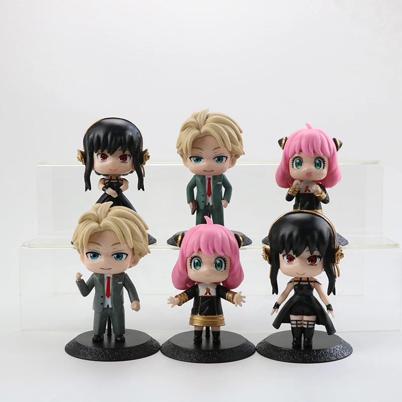 Spy x Family: 6pcs/set  Anime Figure Toys PVC SPY FAMILY Anya Forger Figures Model Dolls 10cm